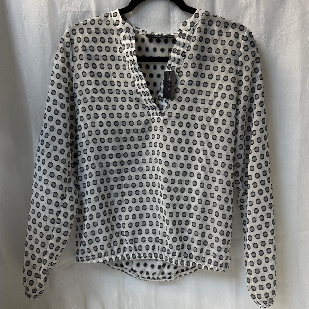 The Limited Black and White Polka Dot Top